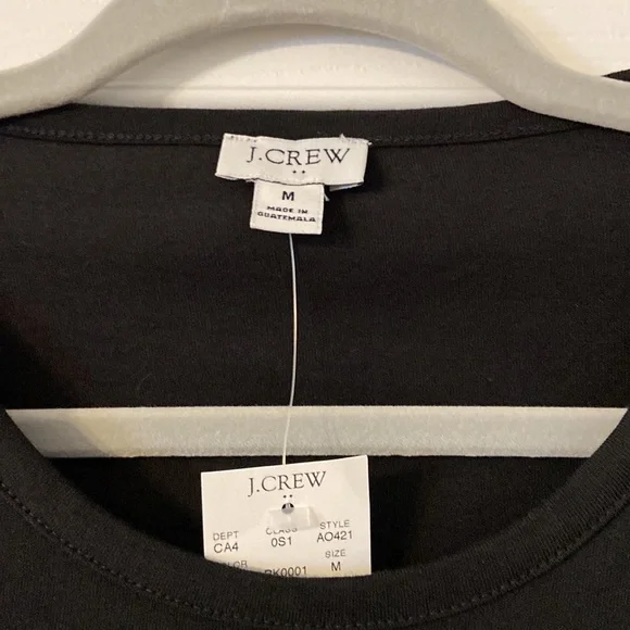 J.Crew Black 100% Cotton Dress size M length 35” bust 36” brand new with tag - Picture 3 of 9